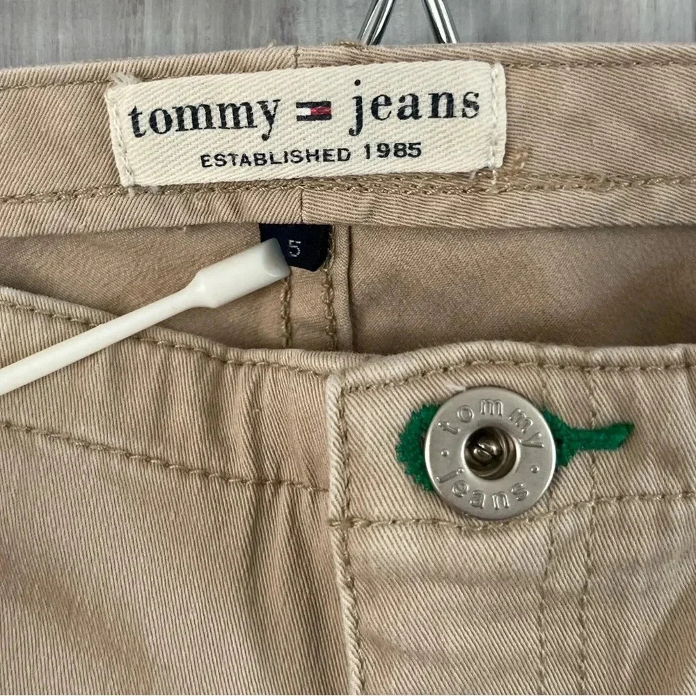 Tommy Hilfiger Y2K Low Rise Flare Chino Khaki Pants 5 prep preppy 2000s neutral - Picture 2 of 10